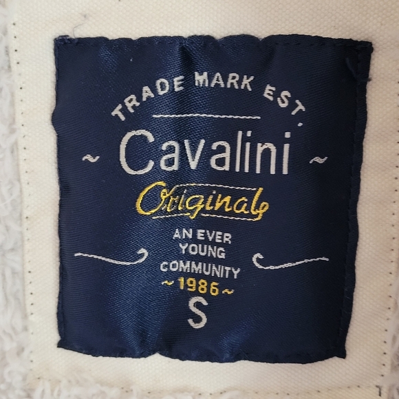 Cavalini Sherpa Jacket Size Small Open Front Pockets Lightweight Dark Grey - Picture 4 of 11